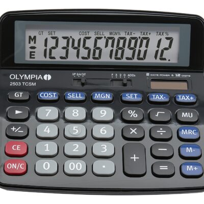 Olympia 2503 12 Digit Desk Calc BK