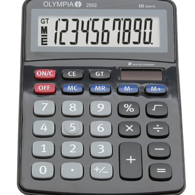 Olympia 2502 10 Digit Desk Calc BK