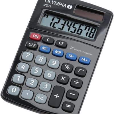 Olympia 2501 8 Digit Pock Calc BK