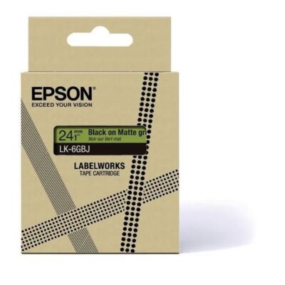 Epson C53S672079 BK on Matte Green 24MM