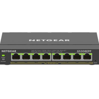 GS308EPP 8 Port Managed L2 L3 PoE Switch