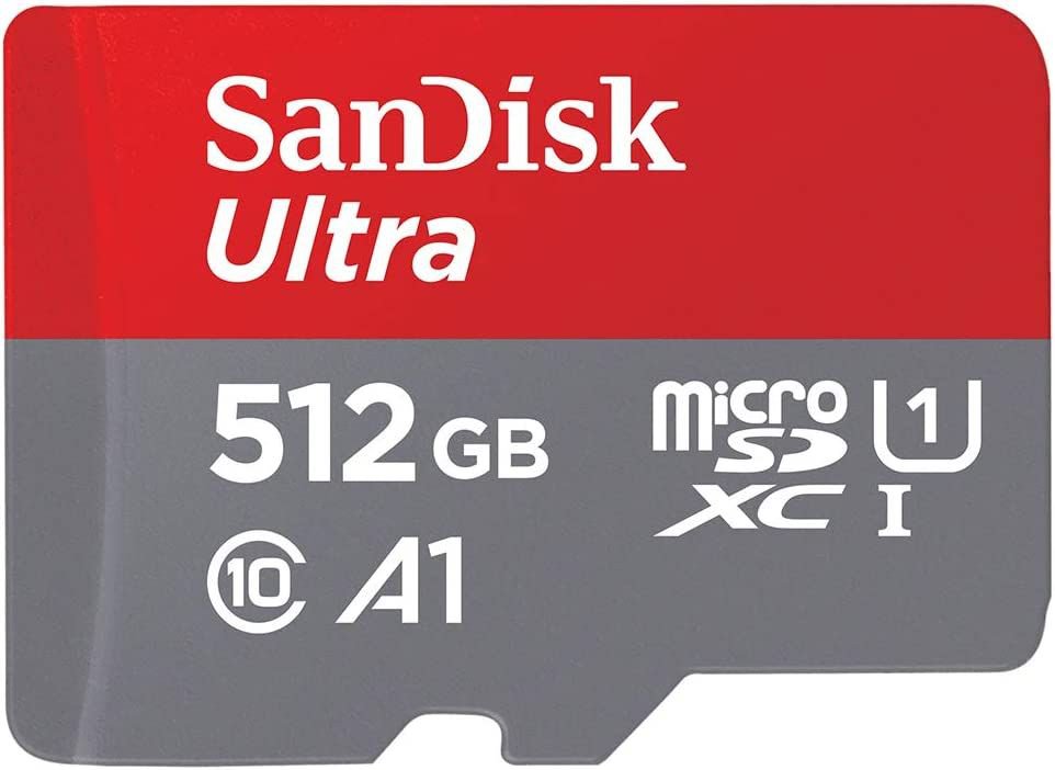 Ultra 512GB CL10 MicroSDXC and Adapter