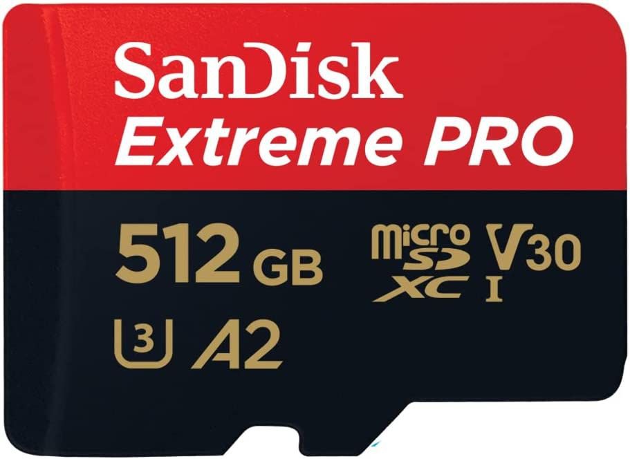 Extreme PRO 512GB MicroSDXC and Adapter