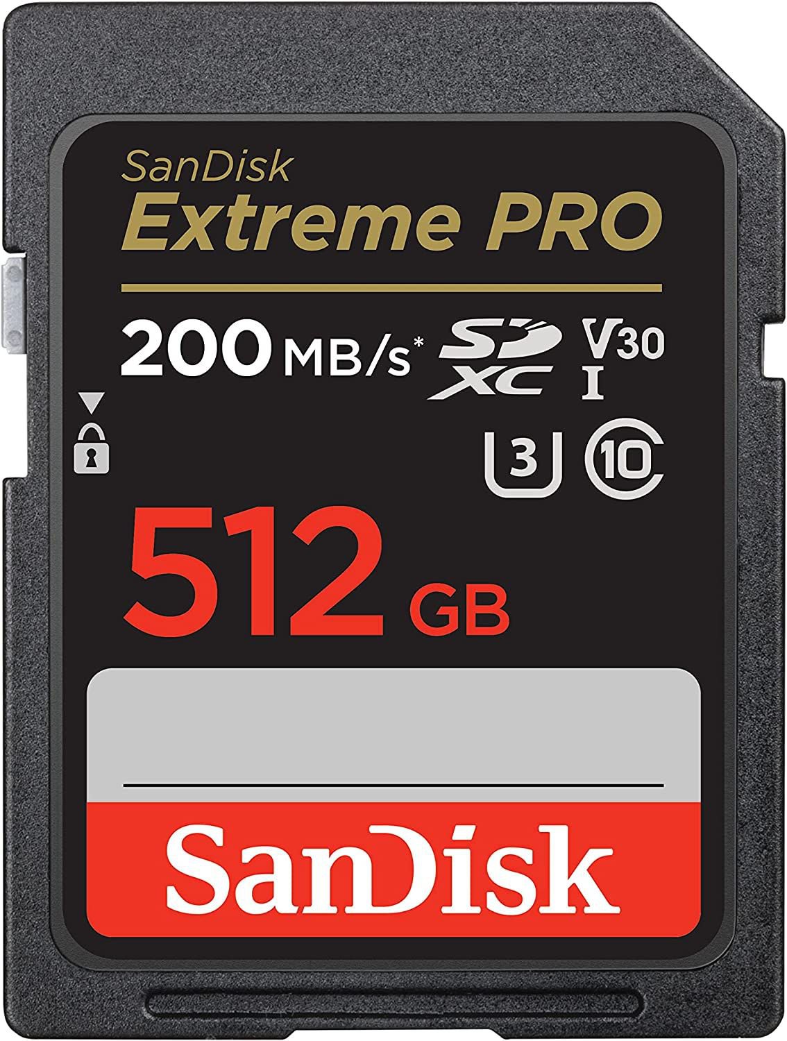 Extreme PRO 512GB SDXC CL10 Memory Card