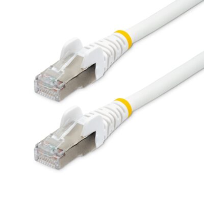 1m LSZH CAT6a Ethernet RJ45 White Cable