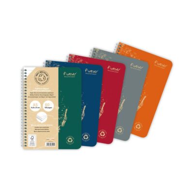 Forever Recycled NBook A5 WBnd Astd PK5