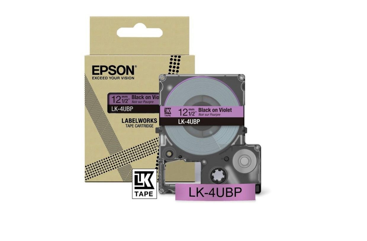 Epson C53S672101 Bk on Purple 12MM