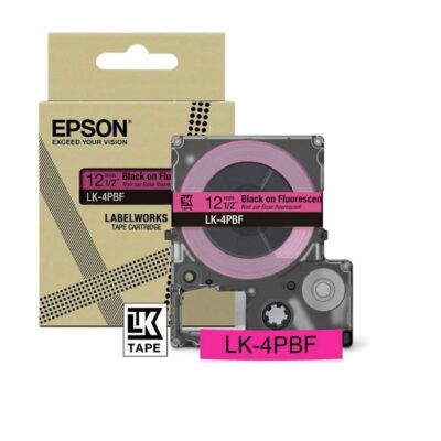 Epson S672100 Bk on Fluorescent Pink12MM