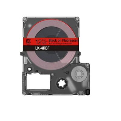 Epson S672099 Bk on Fluorescent Red 12MM