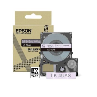 Epson C53S672107 Gray on Soft Purpl 12MM