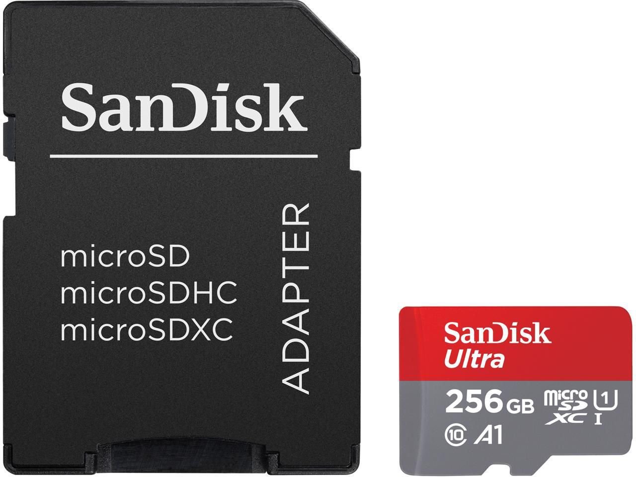 Ultra 256GB CL10 MicroSDXC and Adapter