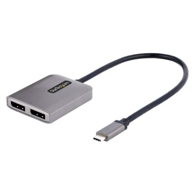 2 Port USB C to DisplayPort MST Hub 4K