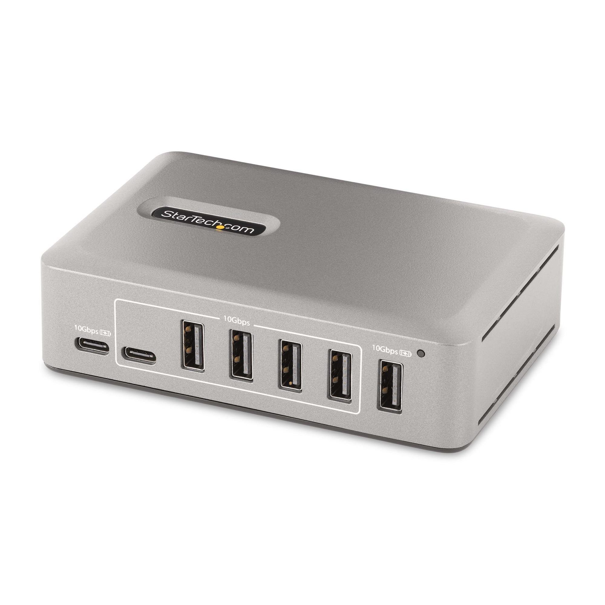 10 Port USB C Hub Self Powered 10Gbps