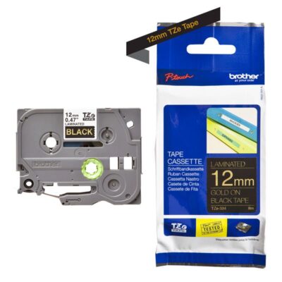Brother TZER334 PTouch Ribbon 12mm x 4m