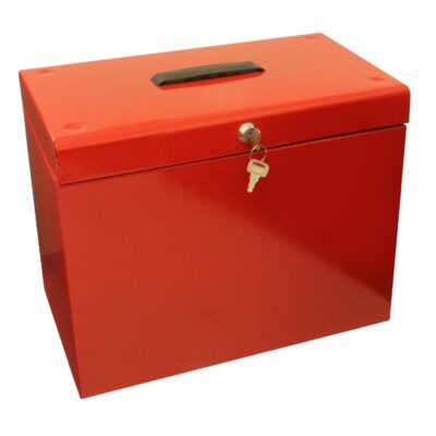 ValueX Metal File Box A4 Red