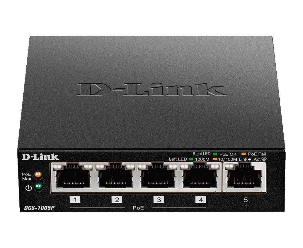 5 Port Desktop Gigabit PoE Plus Switch