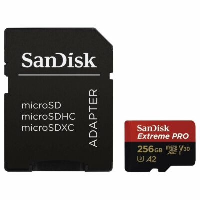 Extreme PRO 256GB MicroSD and Adapter