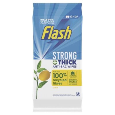 Flash Anti-Bac Large Wipes Lemon PK60