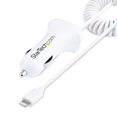 2 Port Lightning Car Charger w 1m Cable