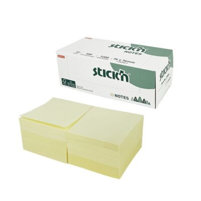 Stickn FSC Sticky Notes 76x76mm PK12
