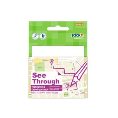 ValueX Clearnotes 76x76mm 50 shts WT