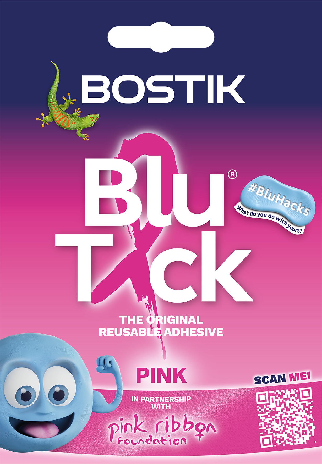Bostik Handy Blu Tack Pink BCA PK12