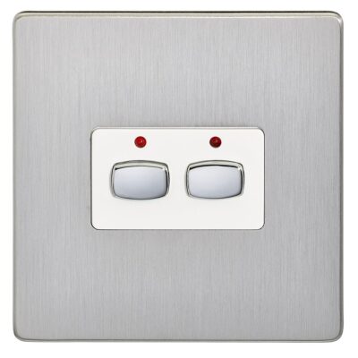 MiHome Smart Steel 2 Gang Light Switch