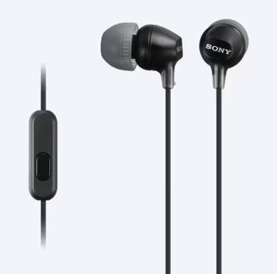 MDREX15AP Wired 3.5mm Earphones Black