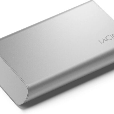 2TB USB C Portable External SSD Silver