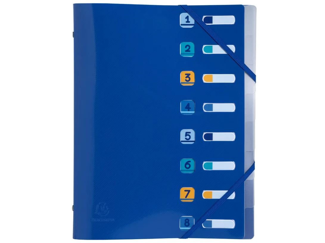 Bee Blue Multipart File 8 A4 Navy Blue