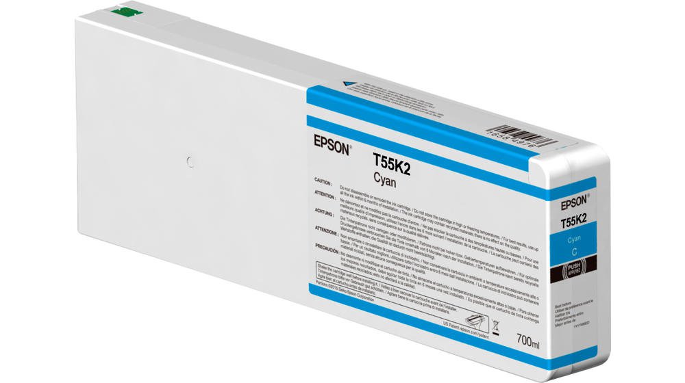 *Epson T55K200 HDX HD Cyan Ink 700ML