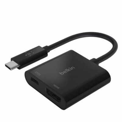 USB C to HDMI and Charge Adapter Black