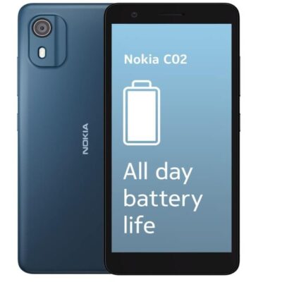 Nokia C02 5.45in 2GB 32GB Phone Cyan