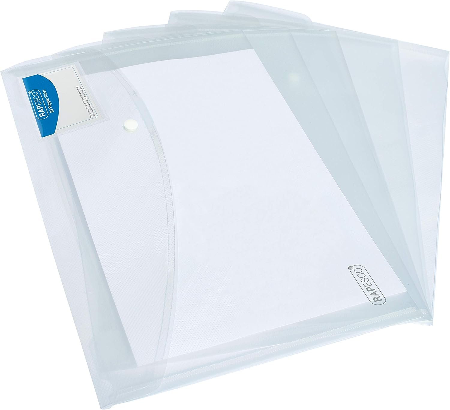 Rapesco ID Popper Wallet A4+ Clear PK5