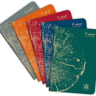 Forever Recycled NBk A5 Stapled Astd PK5
