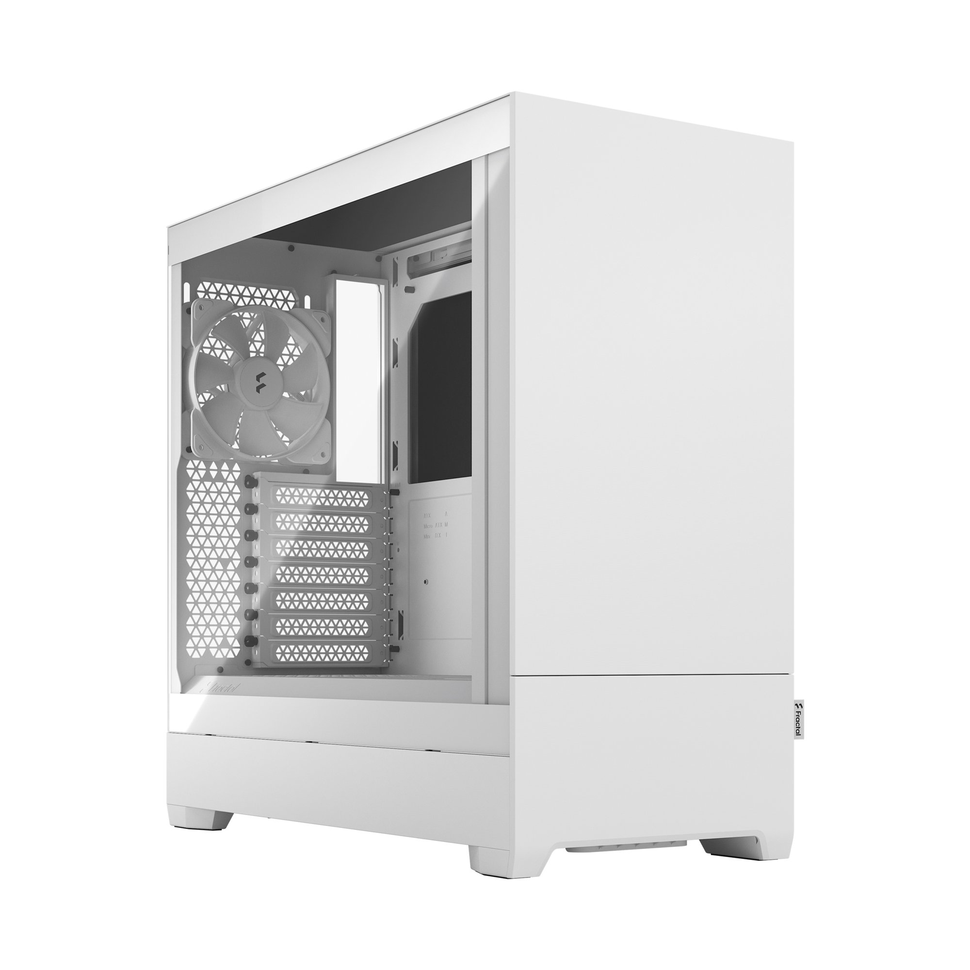 ATX Pop Silent White TG Clear Tint Case