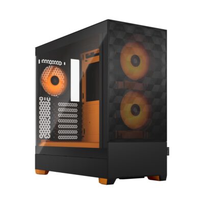 Pop Air ATX RGB Orange Core Clear Case