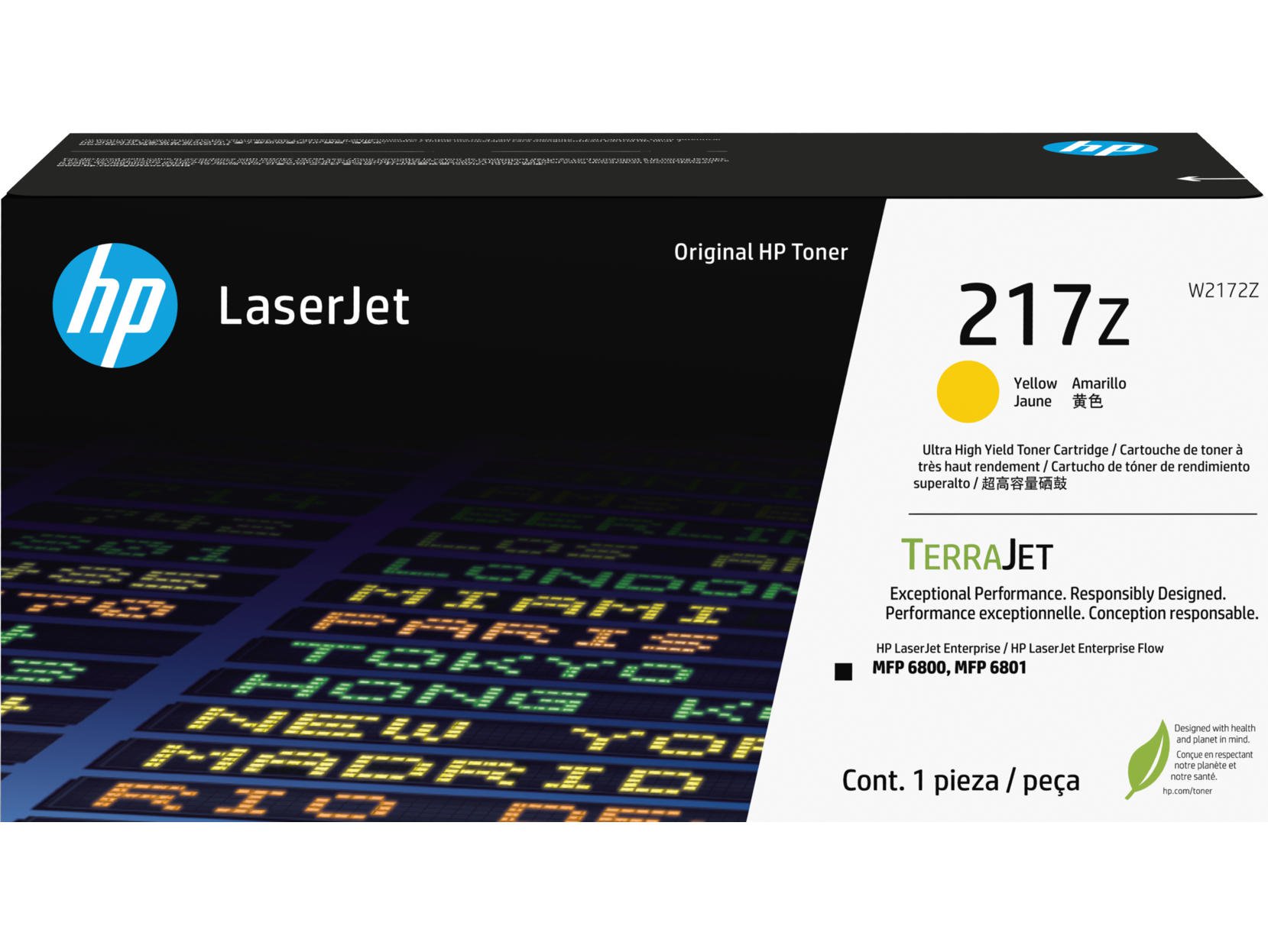 HP W2172Z 217Z 24K U High Yellow Toner