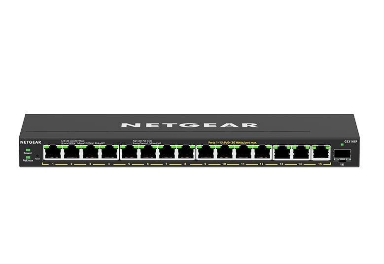 16 Port PoE Plus Gigabit Network Switch