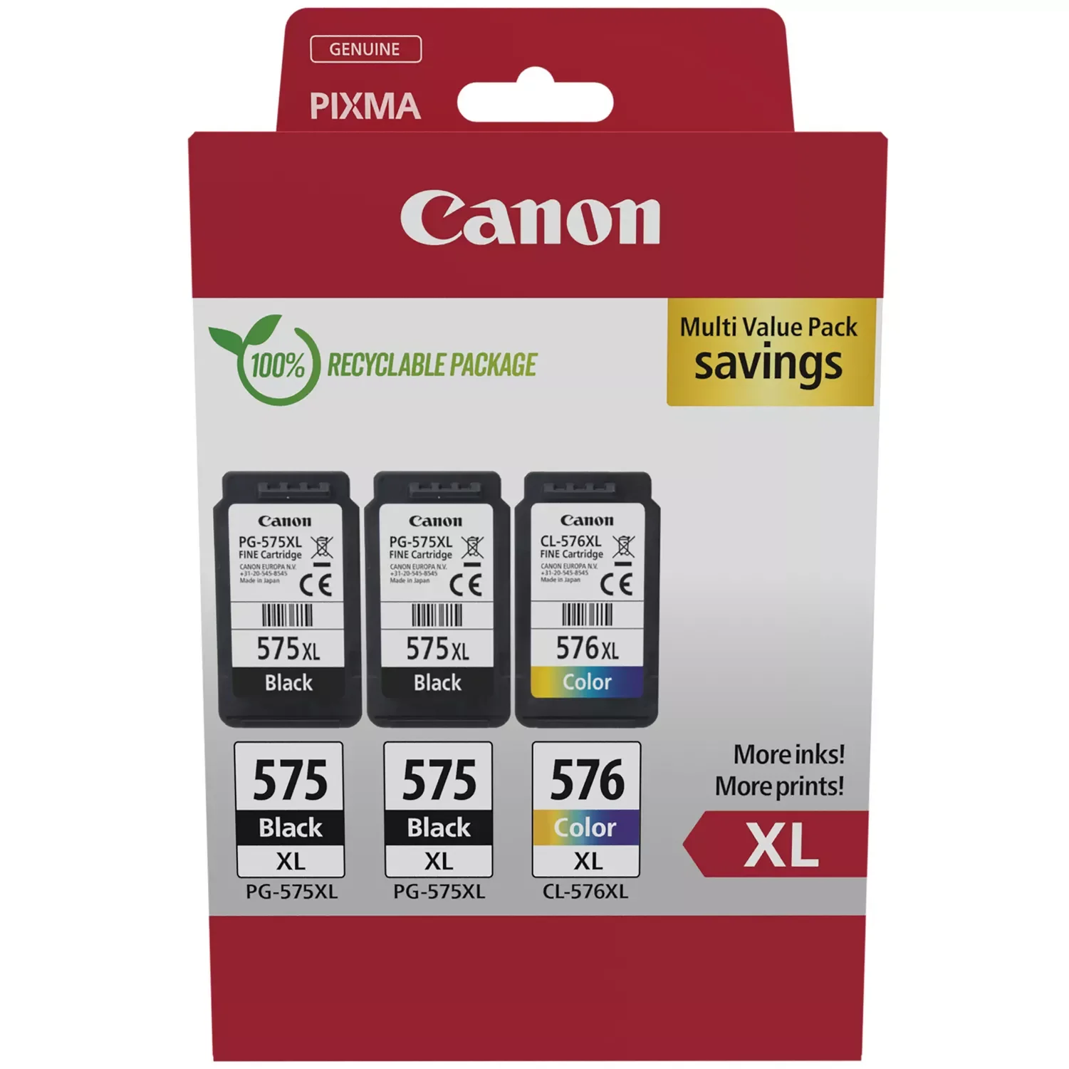 Canon 5437C004 PG-575XLx2/CL-576XL MULTI