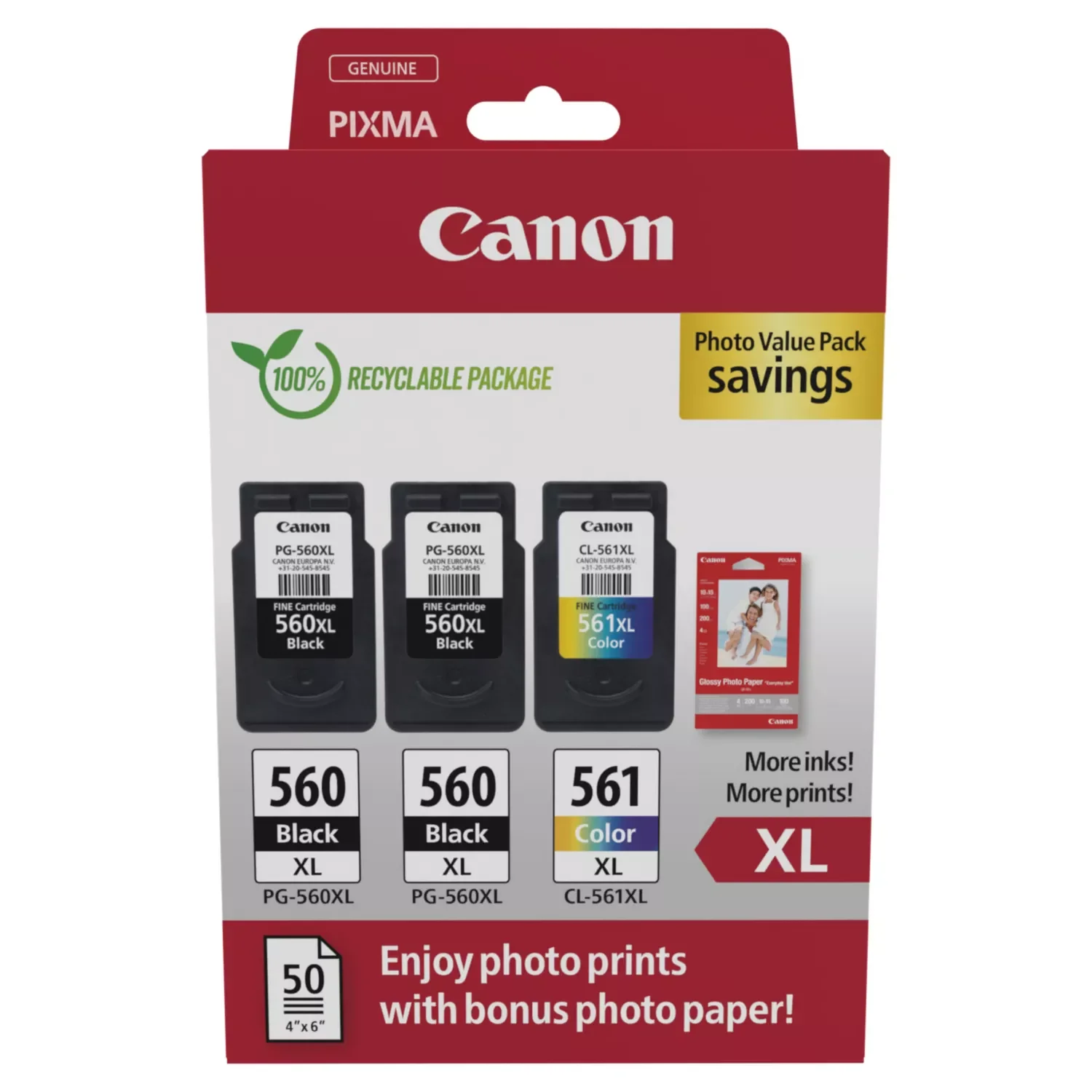 Canon 3712C012 PG-560XLx2/CL-561XL PVP