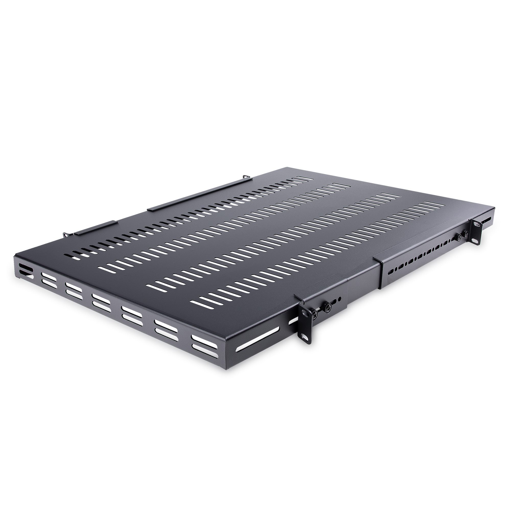 1U 19in 4 Post Vented Rack Mount Shelf