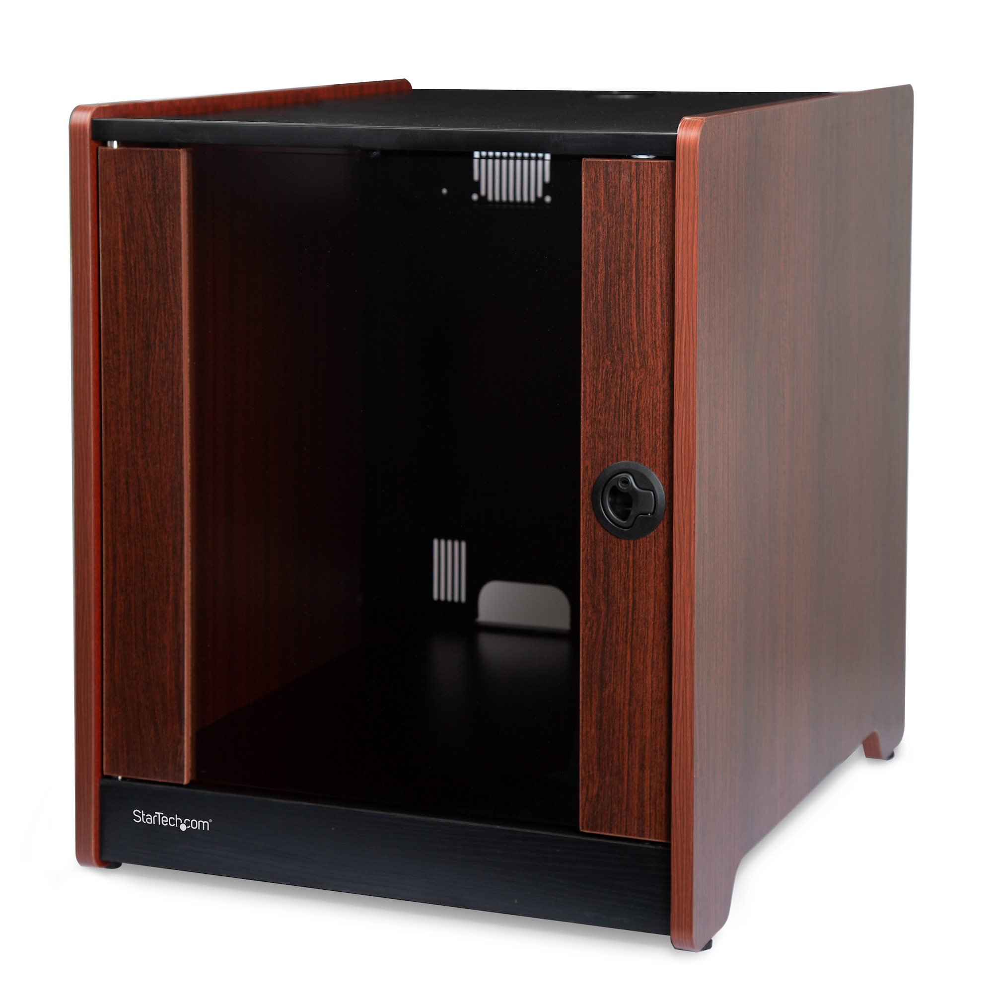 12U 21in Rack Server Cabinet Wood Finish