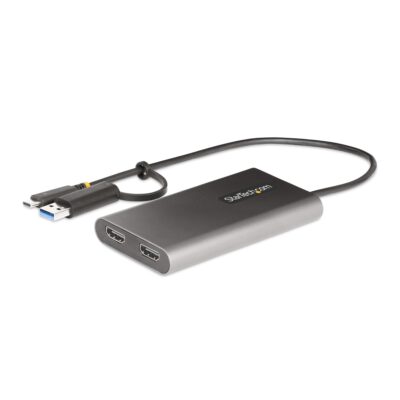 USB C to Dual HDMI Adapter 4K 60Hz PD