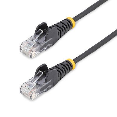 0.5m Black Slim CAT6 Patch Cable
