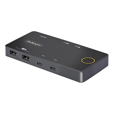2 Port USB C KVM Switch PD Passthrough