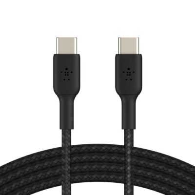 1m BoostCharge Black Braided USB C Cable