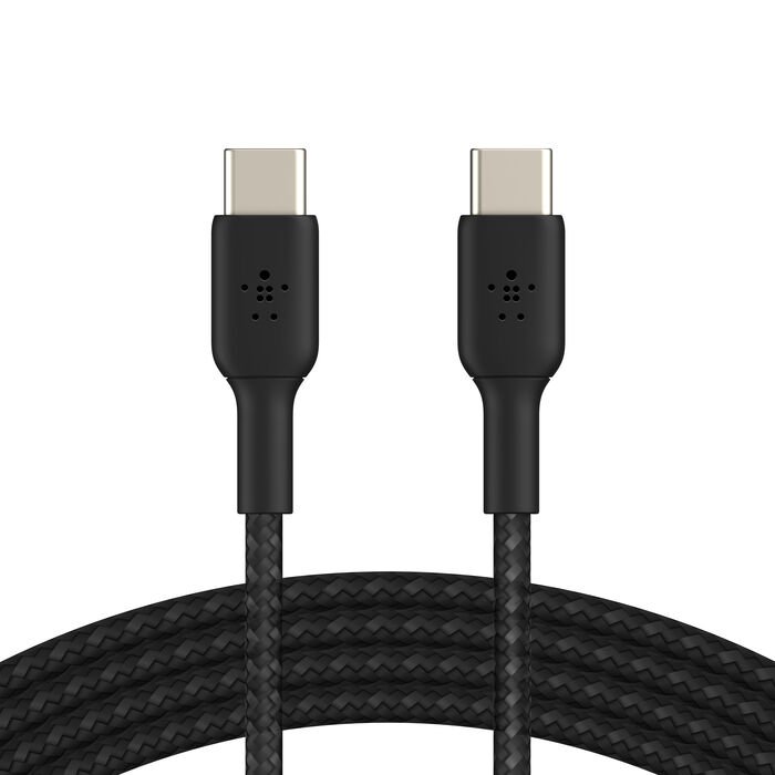 1m BoostCharge Black Braided USB C Cable