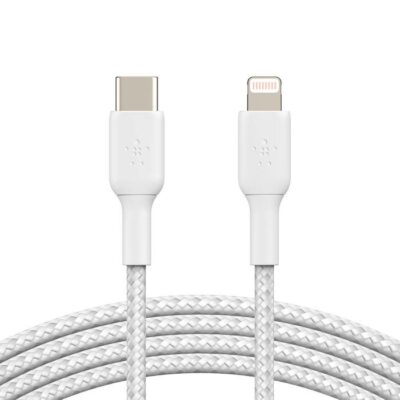 BC 1m Braided Lightning to USB C Cable