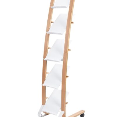 Alba Mobile Wooden Floor Stand 5 Shelves